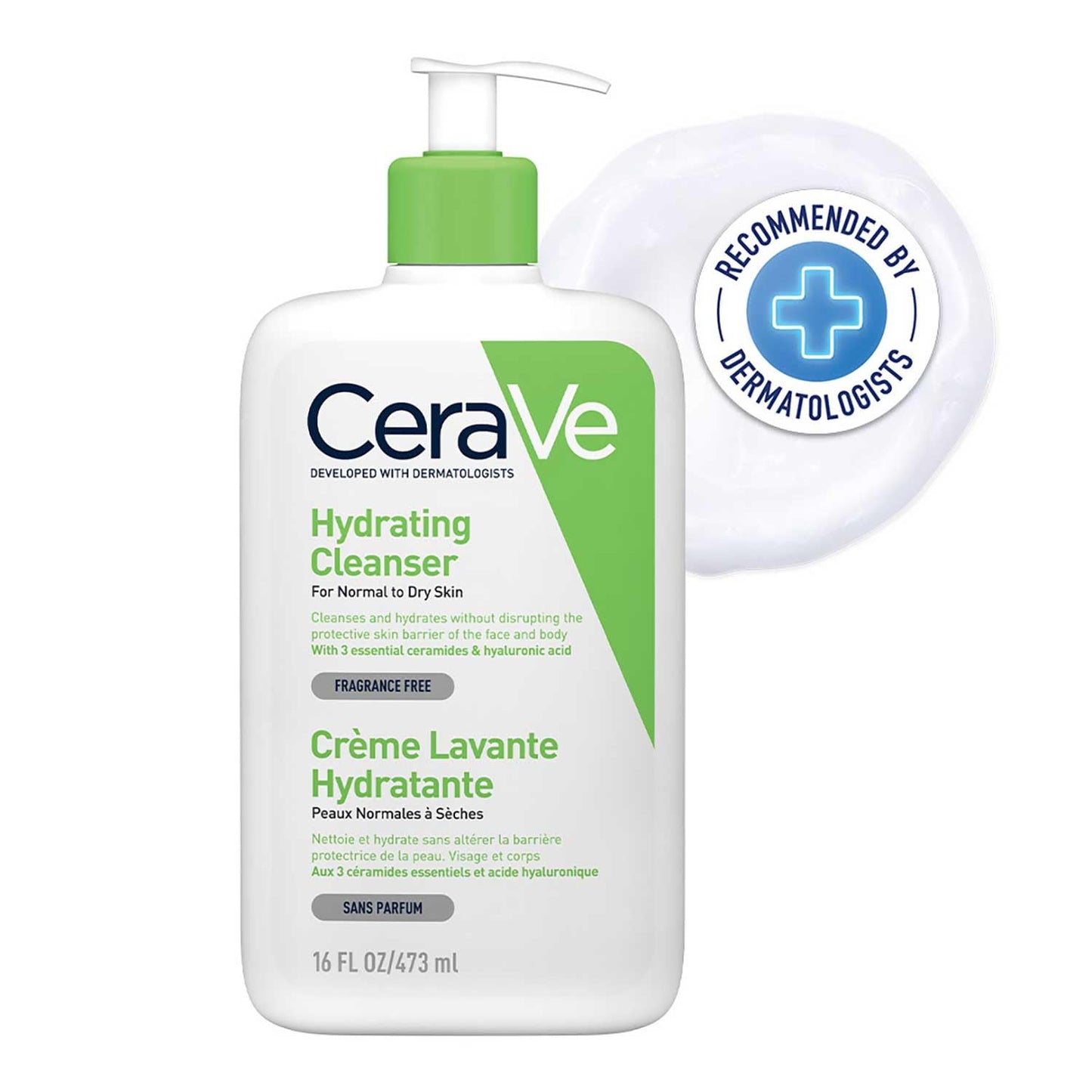CeraVe Hydrating Cleanser For Normal To Dry Skin (473ml)