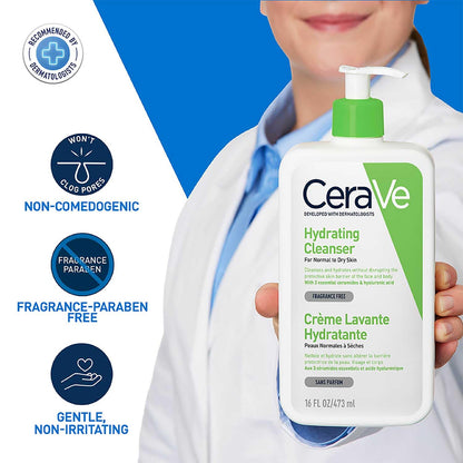 CeraVe Hydrating Cleanser For Normal To Dry Skin (473ml)