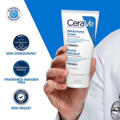 CeraVe Moisturizing Cream For Dry To Very Dry Skin (50ml)