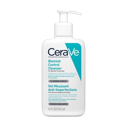 CeraVe Blemish Control Cleanser with 2% Salicylic Acid & Niacinamide - 236 ml