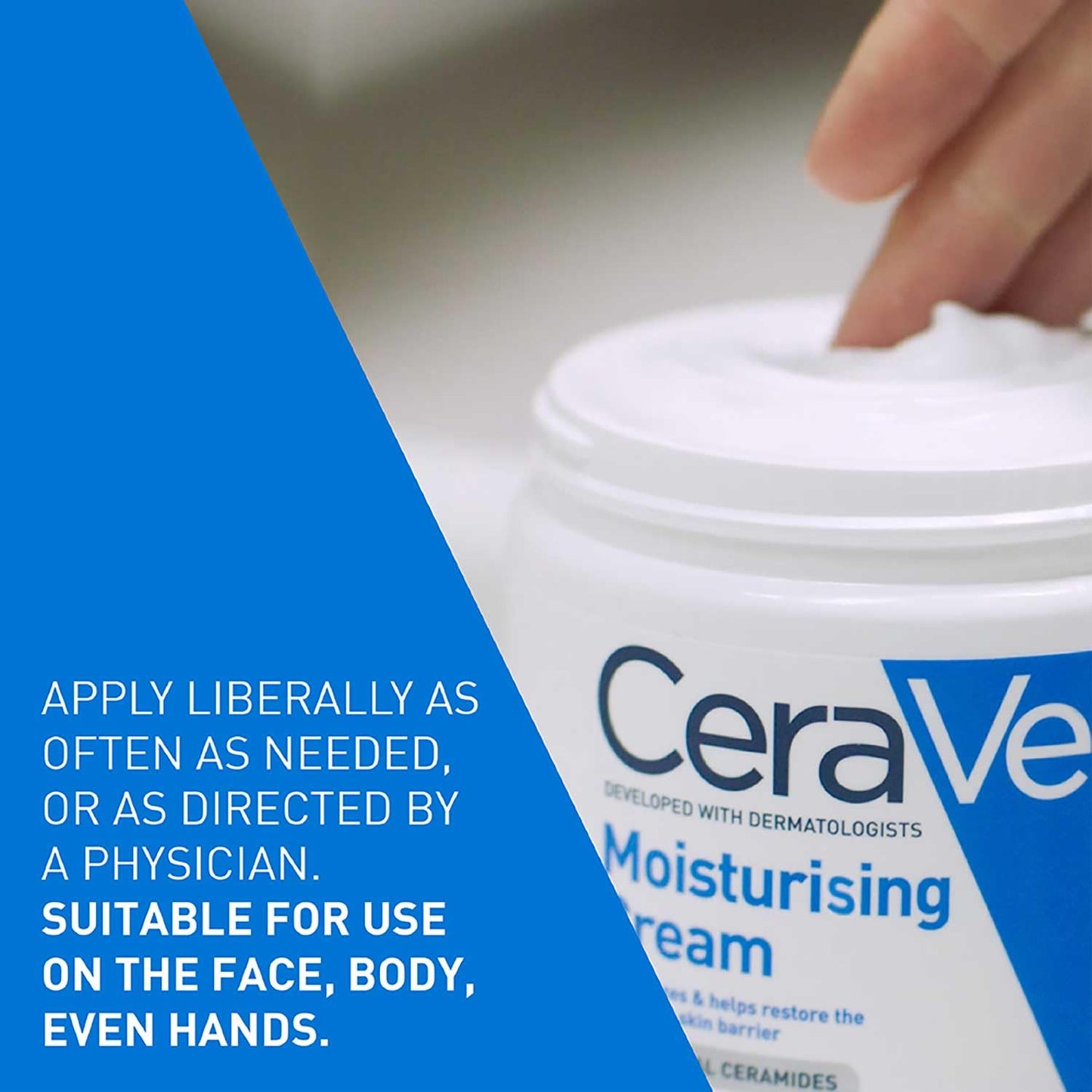 CeraVe Moisturizing Cream For Dry To Very Dry Skin (454g)