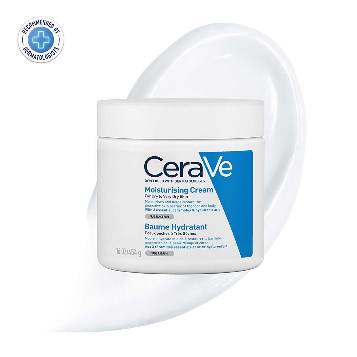 CeraVe Moisturizing Cream For Dry To Very Dry Skin (454g)